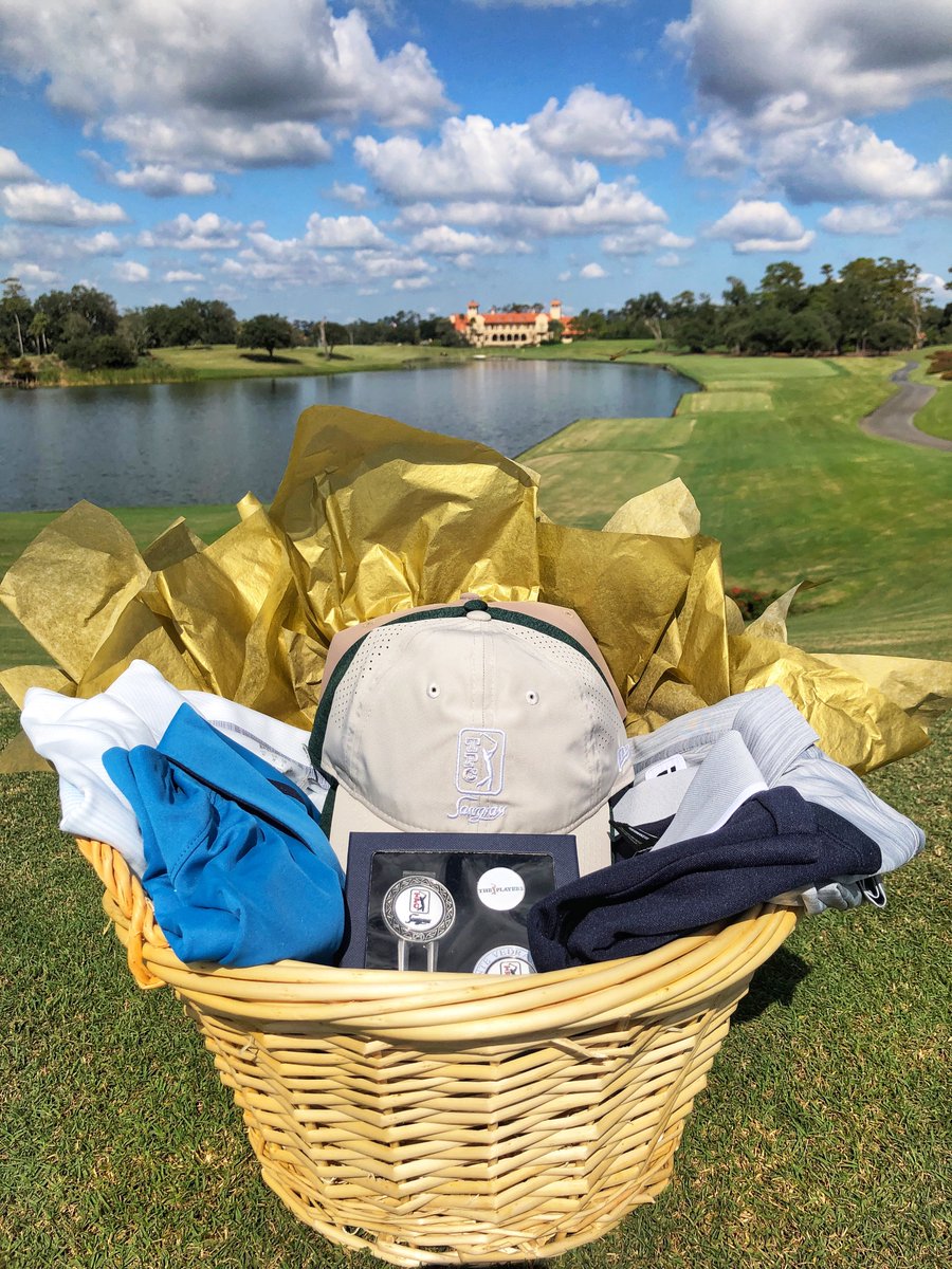 TPCSawgrass's tweet photo. In honor of our 40th anniversary this week, we will be giving away this gift basket of TPC Sawgrass goodies to one lucky winner randomly selected! To enter, tweet and tag us with your favorite memory at TPC Sawgrass with the hashtag #TPC40. https://t.co/QygFWSoHBT