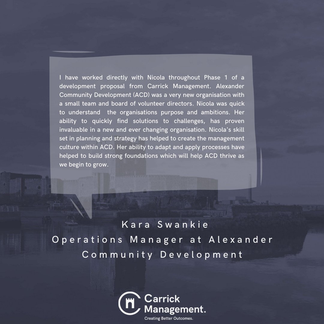 carrickmgmt's tweet photo. 👇 See what our colleagues at @AlexanderCommu3 have to say👇
For more information visit: https://t.co/1g85yPqBHC
#Culture #Structure #Strategy #Finance #CreatingBetterOutcomes #Dundee #Together #WeWin https://t.co/xmoPfSxijC