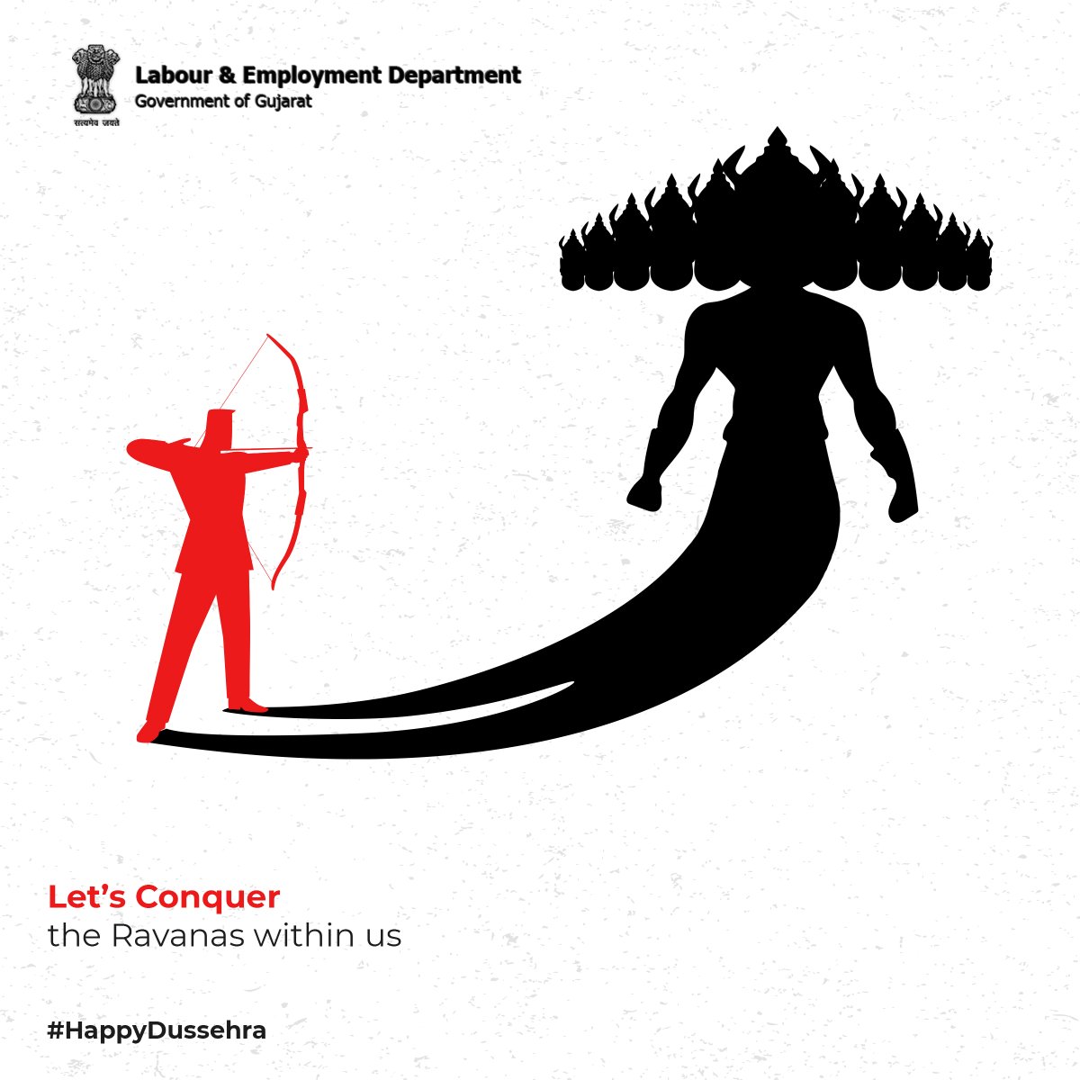 This Dussehra, let's conquer the Ravanas within us

#HappyDussehra #Dussehra2020 #LabourAndEmployment
