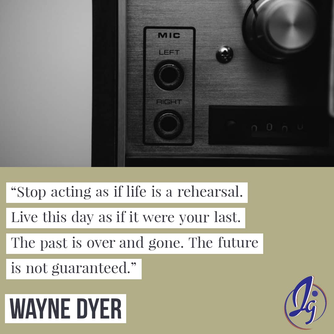 IntrasightG's tweet image. Life is not a rehearsal..... #intrasightgraphics #designdiaries #tgif