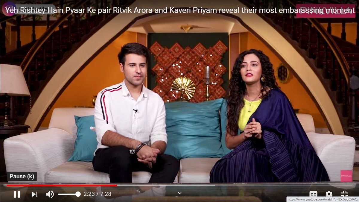 K: When first time I had to do something romantic with him, I was a little embarassed I literally loved her honesty and that she said it in front of him only. #HappyBirthdayKaVik