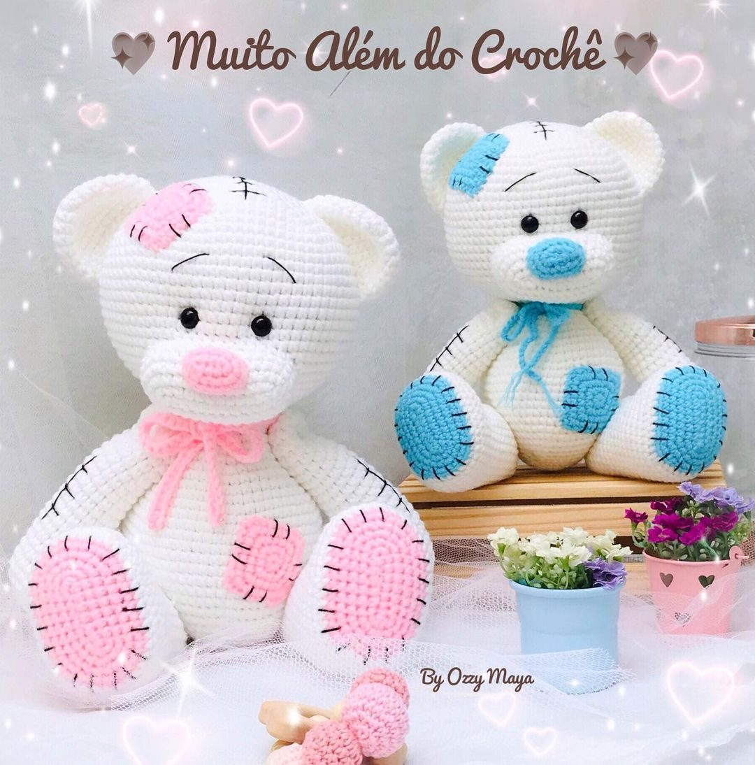 shakymonkeycom's tweet photo. Adorable teddy bears 🧸💕made by talented @muito_alem_do_croche

Pattern by Amigurumi Today ➡️ https://t.co/cAZ8zDcnry

#freeamigurumipatterns #freecrochetpatterns #crochetpatterns #crafting #crochet #amigurumi #handmade https://t.co/FoRIACrPeS #amigurumi #chroche #pelus #oy…