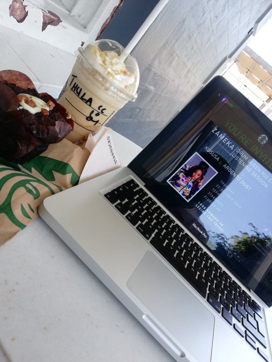 Rockah_Dbn's tweet photo. Outchea @Starbucks_SA for @ZAMEKA_ #DrumQueen90sEp listening session supported by @KususaOfficial &amp; @ArgentoDust 🔥 https://t.co/OUHgBz730g