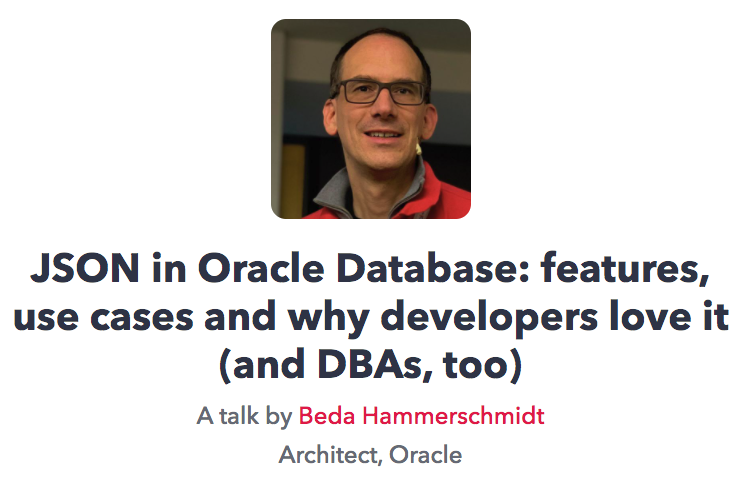 bch_t's tweet image. ... have to get up really early tomorrow to speak at
#oraclegroundbreakersapacvirtualtour2020

bit.ly/2Tgigr1

#JSON #Oracle #OracleDatabase #SQL