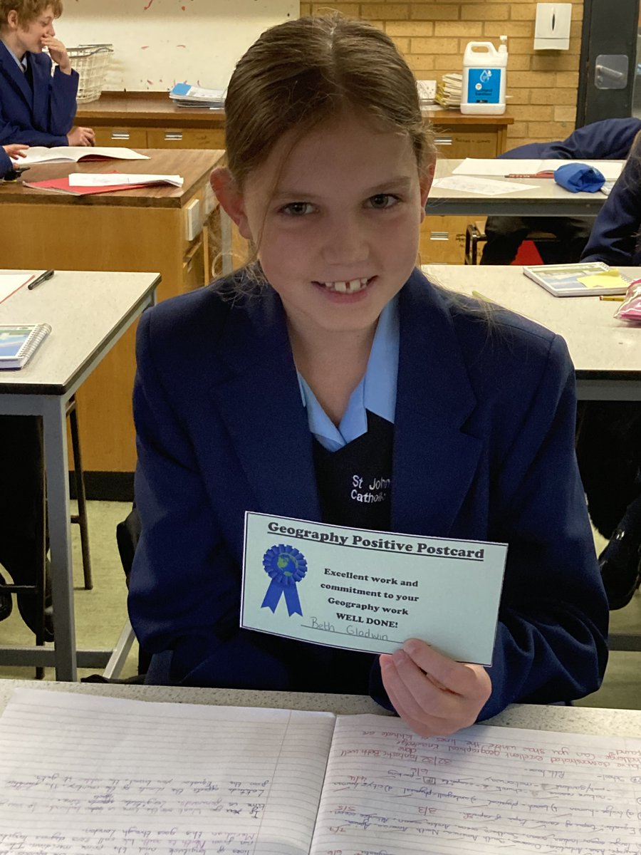 SJPHeadteacher's tweet photo. Congratulations to Beth and Max in year 7 for their excellent work in Geography! Postcards are on their way home โ
๐๐๐ป๐ #PositiveStars https://t.co/ciTEPJCXp7