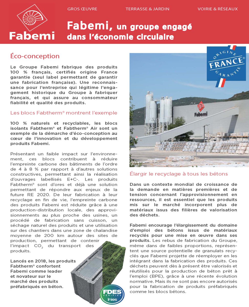 GroupeFabemi's tweet image. [@Fabemi, un groupe engagé dans l’économie circulaire] 
Préserver la planète en limitant la consommation des ressources naturelles et en réduisant les émissions de CO2, tel est le défi posé depuis plusieurs années aux industriels. bit.ly/37ugRVY
@Fabemi