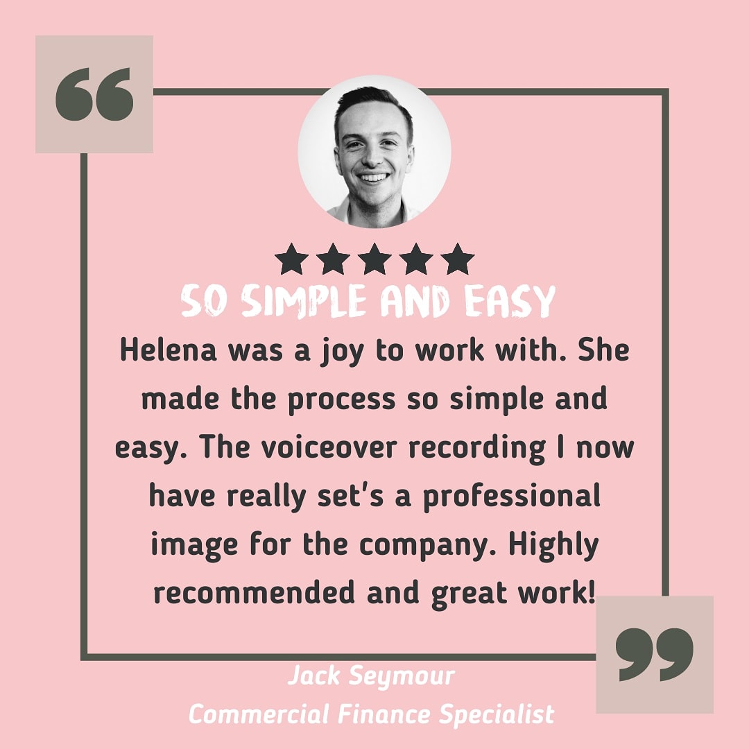 TESTIMONIAL THURSDAY 

It's great when a client is happy with the finished product, but what means more is when they say how much they ENJOYED working with me and how I was able to help make the process not only FUN, but SIMPLE and EASY🙌🏼 

#voiceover #voiceoverartist