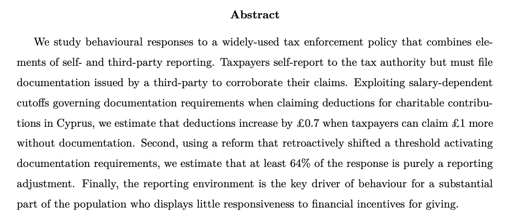 Sarah CliffordJMP: "Tax Enforcement Using a Hybrid between Self- and Third-party Reporting"Website:  https://www.sarah-clifford.com/ 