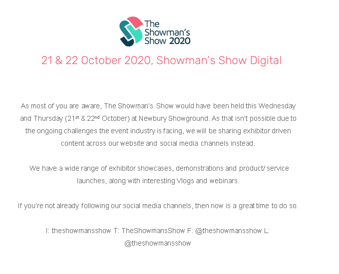 CompleteLeasing's tweet photo. Hi everyone @TheShowmansShow is still on going today please make sure you take a look to see what we can offer your business! 

#marquefinance #digitalshows #businessfinance https://t.co/cBMdYpK9mi