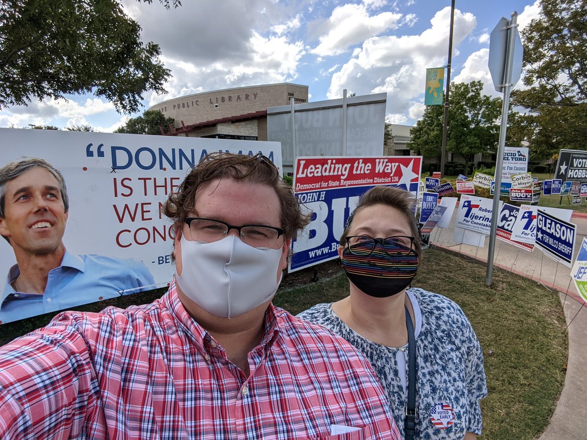 neilvana's tweet photo. Yesterday we voted!  #democracy #VoteEarly https://t.co/t4ZrOeqyTy
