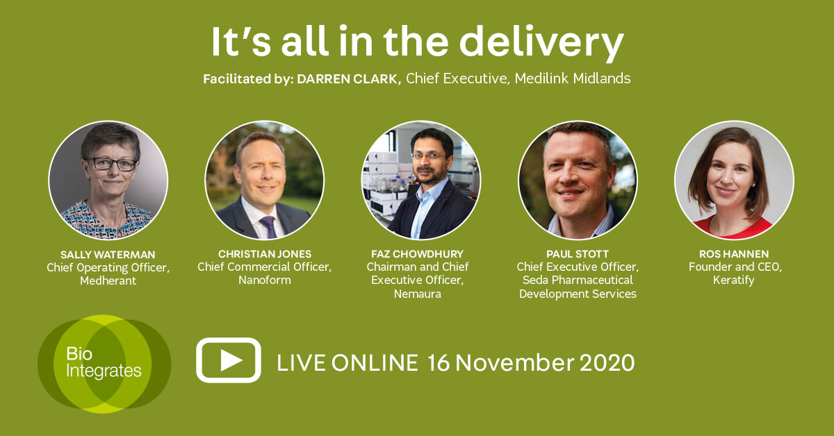 Tablets are still the preferred format for medicines, but alternative routes of delivery can offer significant patient benefits. Discover these alternatives at BioIntegrates on the 'It's all in the delivery' panel.

Register to the one-day virtual event: lifescienceintegrates.com/bio-integrates…