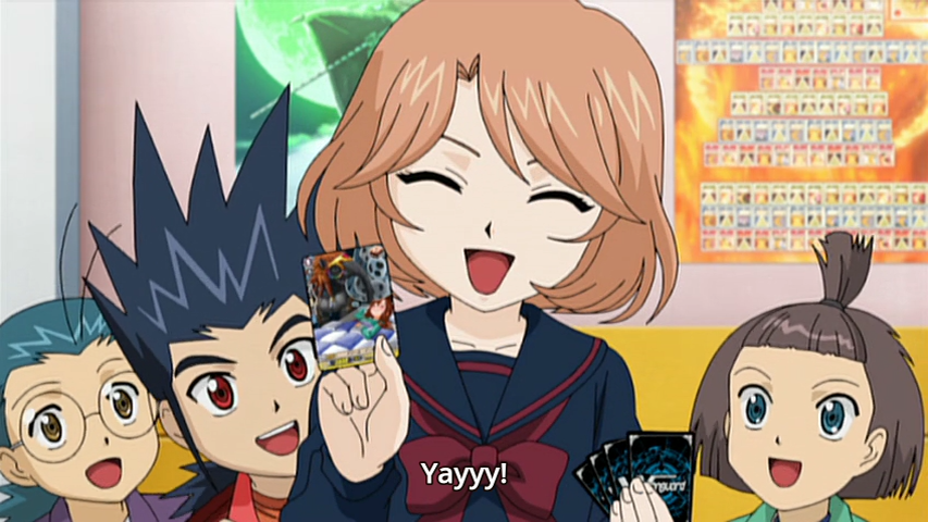 she likes cute cards but shes so much more GAR than aichi