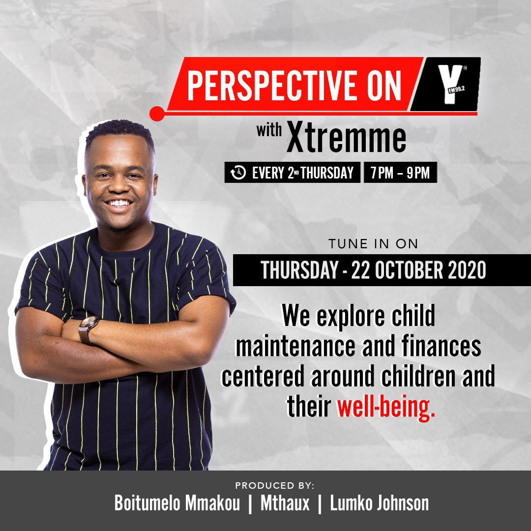 Tonight 7pm 
#PerspectiveOnY talking 
#ChildMaintenance with my panel of guests 🎙️
Set a reminder fam ,should be a very informative and gripping show.