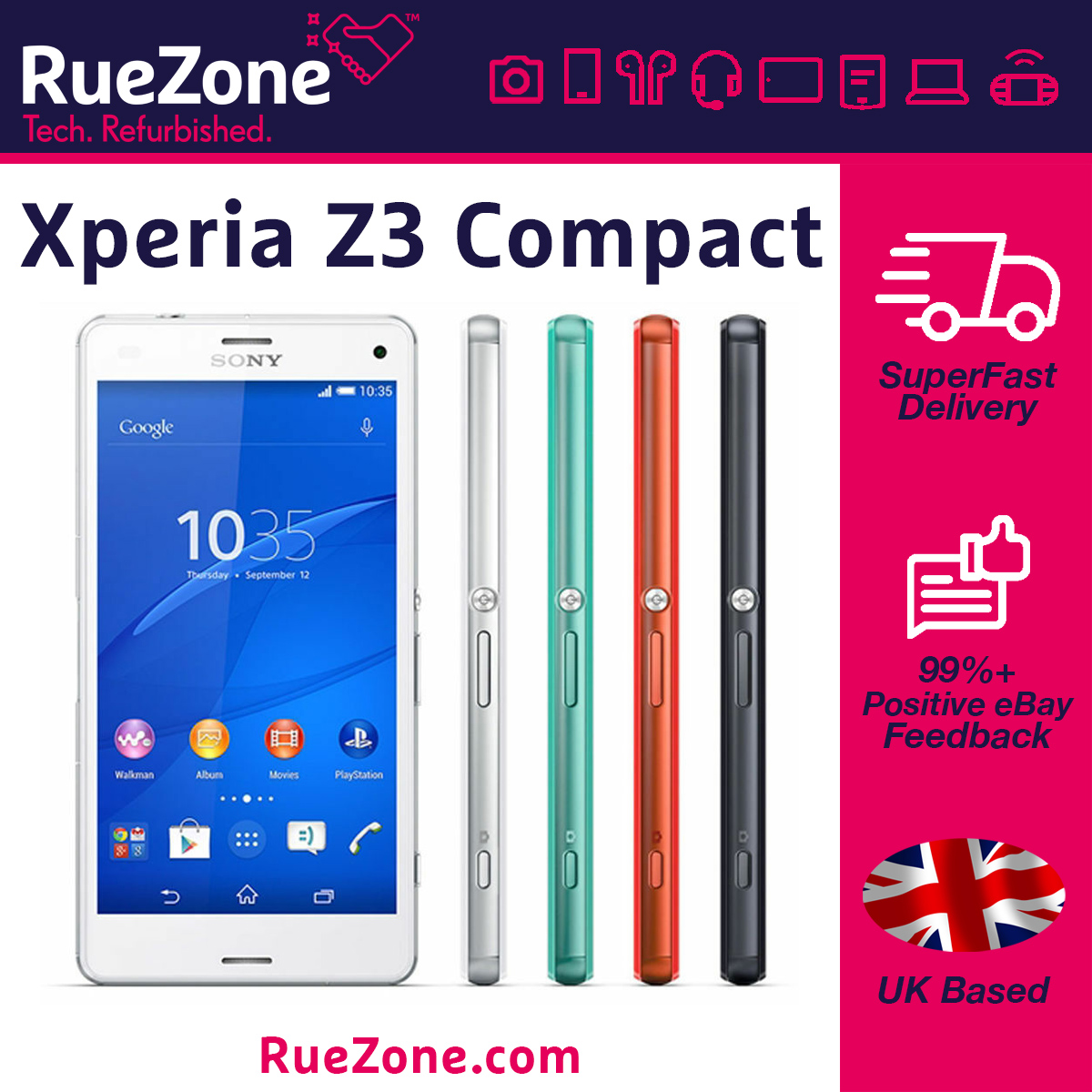 rue_zone's tweet image. Love Sony Xperias and love compact pocket phones? Check out the awesome Z3 Compact!
#z3compact #xperiaz3compact #sonyxperiaz3compact #refurbished
ruezone.com/products/sony-…