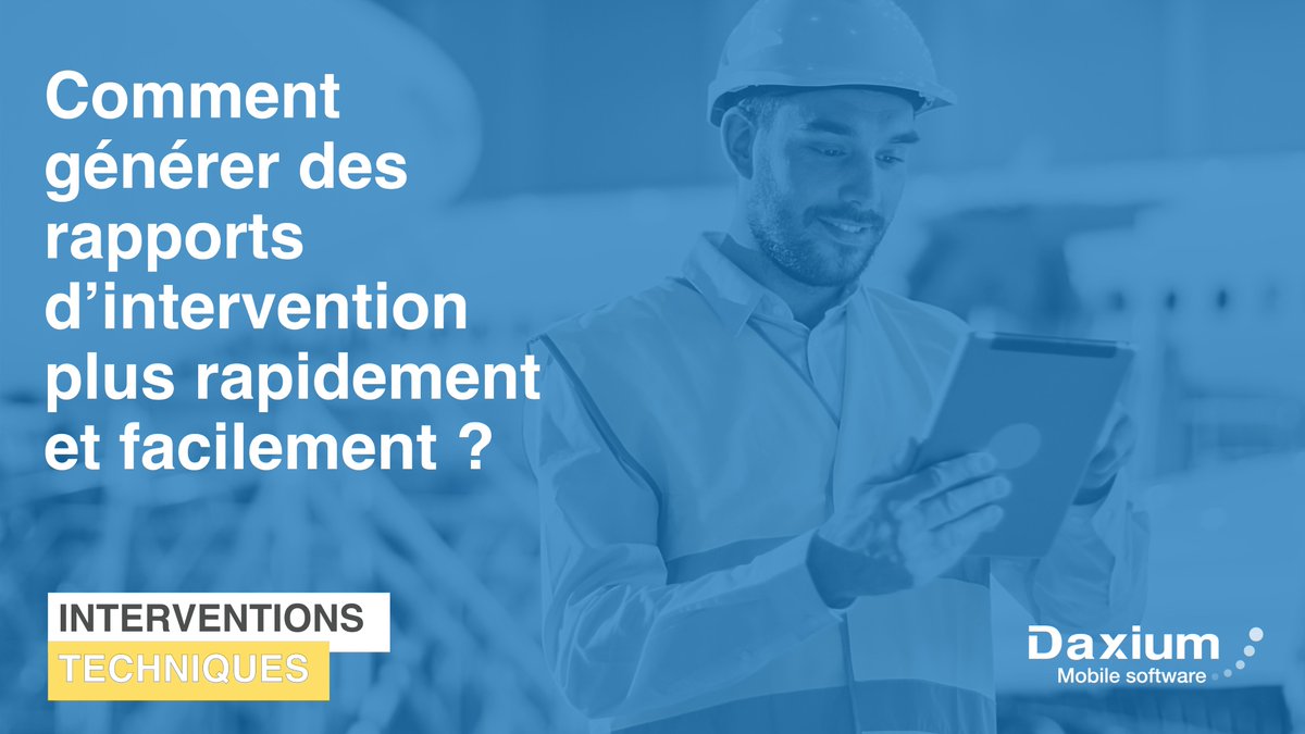 Vous souhaitez gagner en efficacité et fiabilité ?  Découvrez dans notre nouvel article  👉 daxium.com/gestion-des-in… comment faciliter et accélérer de manière substantielle, la production et l’exploitation de vos rapports d’intervention, grâce à une #appmobile ! #intervention