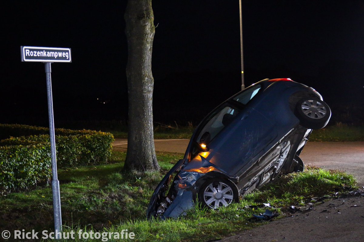Melding politie Boshoekerweg Oene inzake ongeval