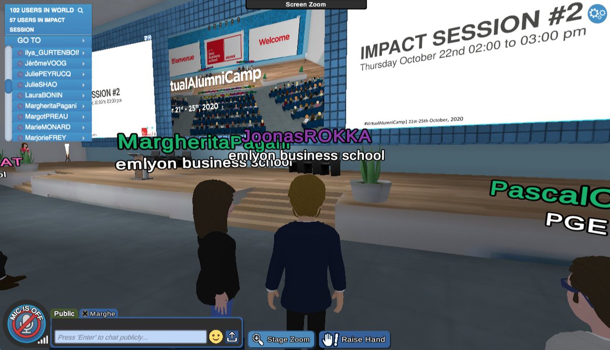 jccnas's tweet photo. Presented today in a Virtual World not unlike #SecondLife ! It was an impact session of #VirtualAlumniCamp by @EMLYON #Covid19 @lifestyle_em w/ @Marghe_PAGANI @valeriejobardPR @PhilippeJCQRT - thanks for the fine event! https://t.co/df6yiBoJ0R