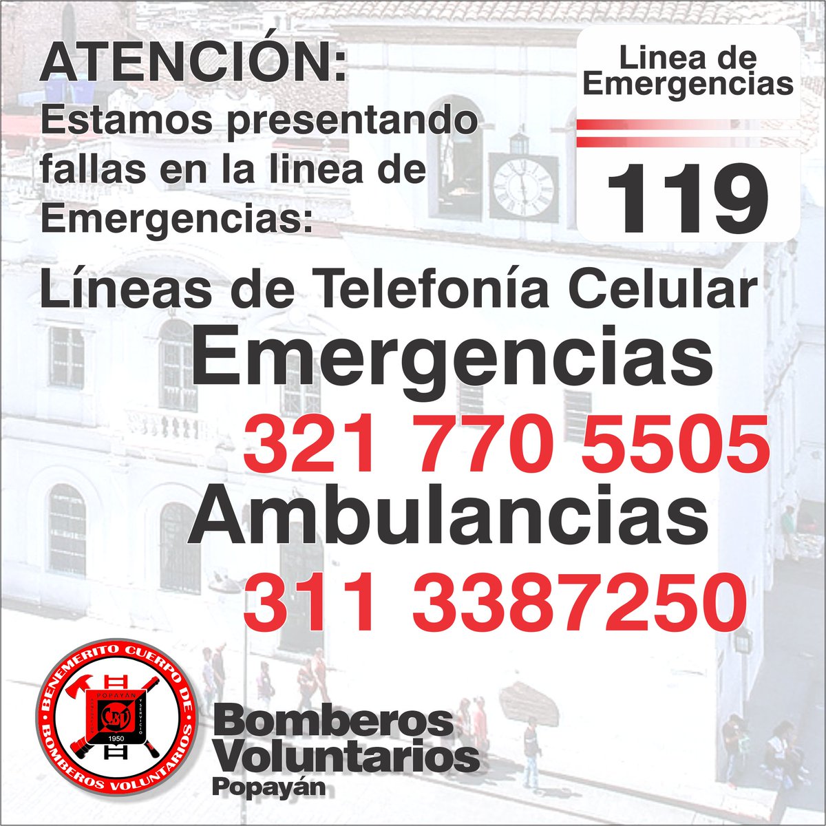 BOMBEROS POPAYAN tweet media