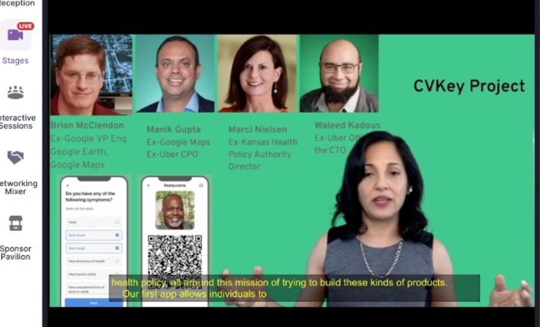 CVKeyProject's tweet image. Our Head of Product @sparbhu spoke about CVKey&apos;s “privacy-first architecture” and personal resiliency in the time of COVID-19 at Day 2 of the @womenpm virtual conference #womenintech