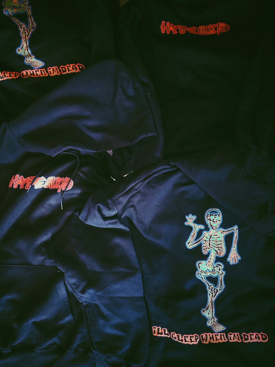 hyper0kid's tweet photo. the 'I'll Sleep When I'm Dead' Halloween Hoodie is now [Sold Out], thanks to all the spooky kids who copped the drop. Be on the lookout for the next batch of hoodies for Volume 2. ∅ #Hyperkid https://t.co/vSEkWPXVLn