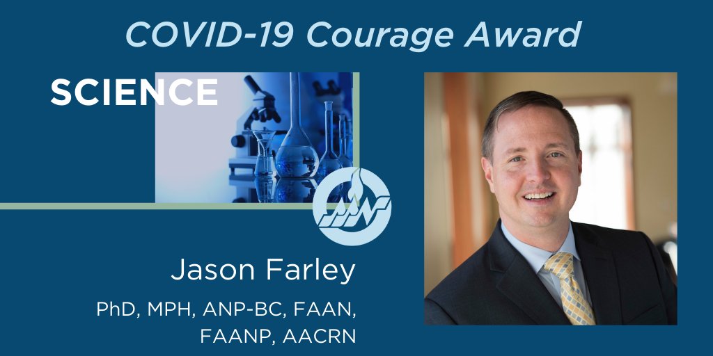 AAN_Nursing's tweet photo. Jason Farley, PhD, MPH, ANP-BC, FAAN, FAANP, AACRN, @JHUNursing, @HopkinsMedicine, Director, REACH Initiative, &amp; Clinical Core Co-Director, JHU Center for AIDS Research (@HopkinsCFAR), is the recipient of the COVID-19 Courage Award in Science. Read More: https://t.co/dRMXFj7ppD https://t.co/FUh057LLyC