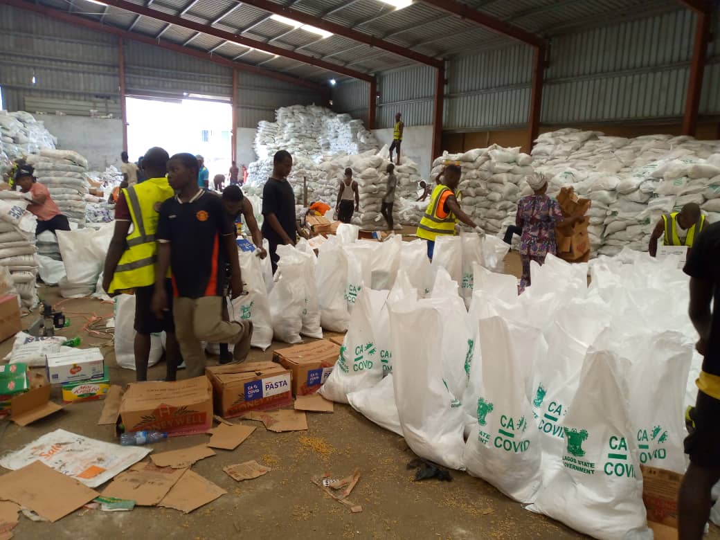 The Lagos State Government has condemned the vandalisation of the warehouse at Mazamaza housing the food palliative packages donated to the  government by the Private Sector Coalition against COVID-19 (CACOVID) group. @jidesanwoolu  @lagosagric1  @Abi_Olusanya #ForAGreaterLagos