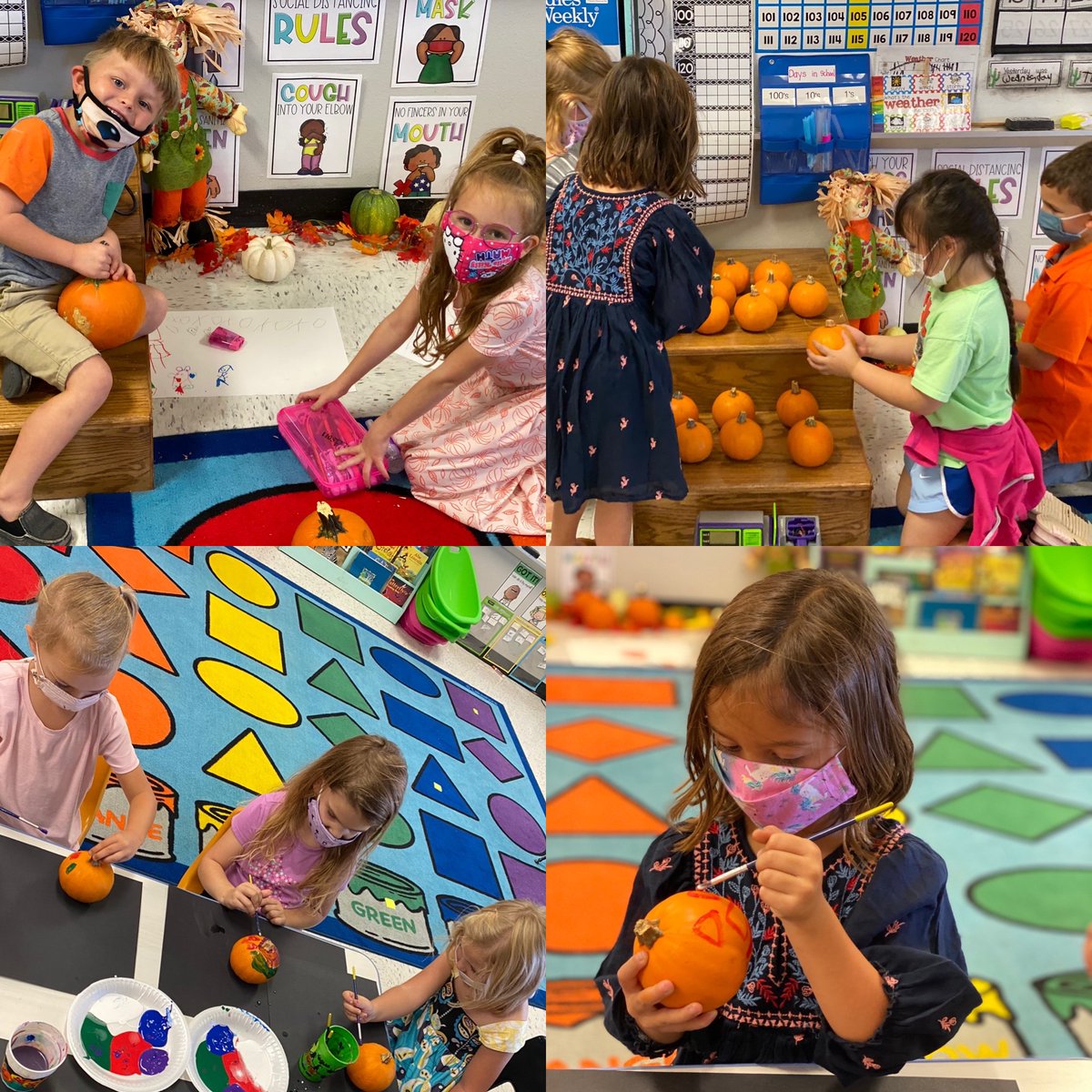 When you can’t take your Kindergarteners to the Pumpkin Patch, you bring the Pumpkin Patch to them! #purposeful play