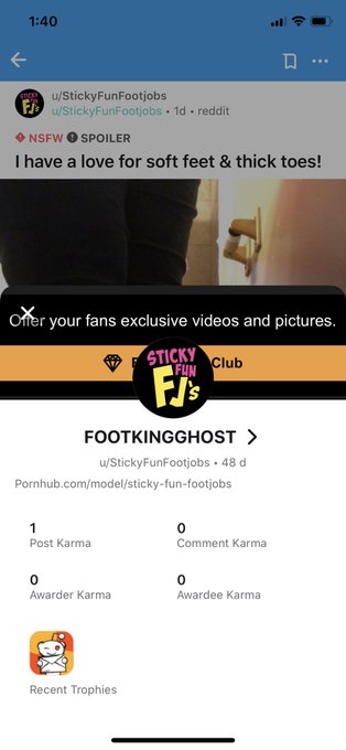 Follow Us On 👣🦶 Reddit: u/StickyFunFootjobs  Pornhub: STICKY FUN FOOTJOBS  ManyVids: coming soon https://t<a href="/tag/footfetish"class="tags"><span>#footfetish</span></a><a href="/tag/toes"class="tags"><span>#toes</span></a><a href="/tag/footjob"class="tags"><span>#footjob</span></a><a href="/tag/footslave"class="tags"><span>#footslave</span></a><a href="/tag/solefetish"class="tags"><span>#solefetish</span></a>