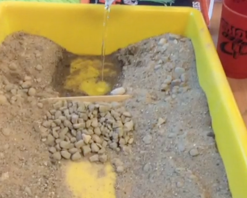 LS_Sci's tweet photo. Humans construct dams to reduce flooding, get water to farmlands, produce electricity, and access drinking water. 4th Graders @GWAcademyChi created their own dams out of popsicle sticks and pebbles. We will now explore the impact of dams on the Aral Sea in Asia. https://t.co/tKfWpo6WzY