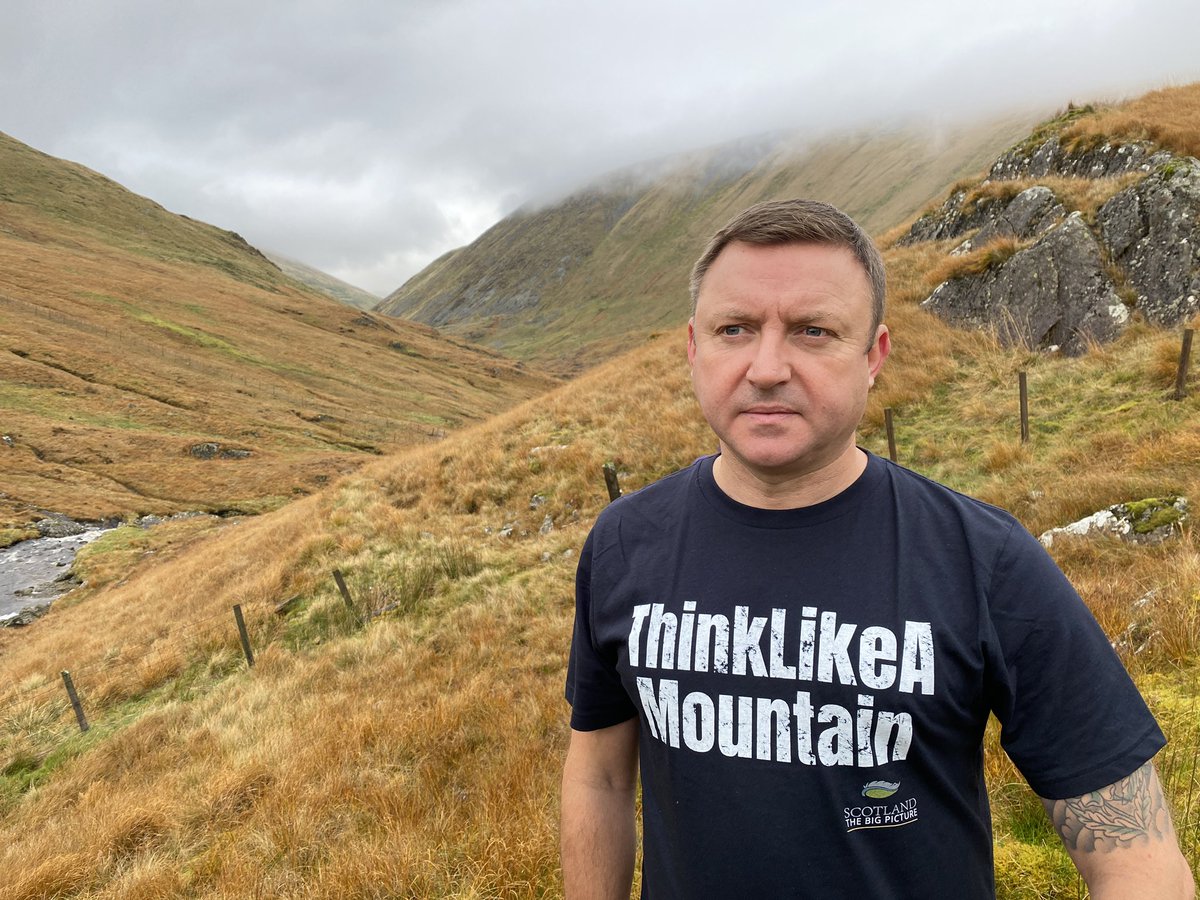 Where better to #ThinkLikeAMountain than in the middle of Southern Scotland’s largest landscape-scale habitat restoration projects. Inspirational work! #RewildScotland
