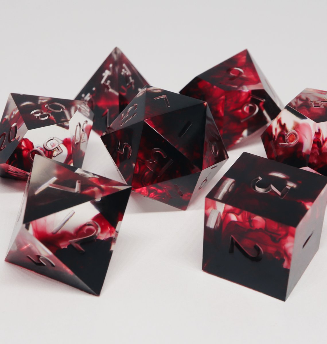 EVERYTHINGDICE's tweet image. PERSEPHONE'S FURY 🩸 my attempt at blood-style dice #dnd #ttrpg #dice