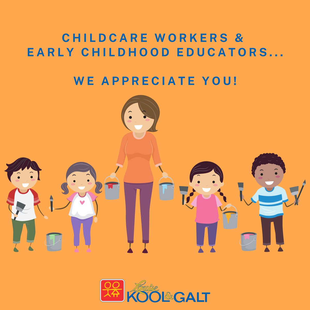The Louise Kool &amp; Galt team wants to send out a huge THANK YOU to every childcare worker &amp; early childhood educator for the 20th annual Appreciation Day!👩🏽‍🏫✏️📚 

To show our appreciation we’re giving you ✨100,000 FREE ✨rewards points when you retweet this! #ECEAppreciationDay
