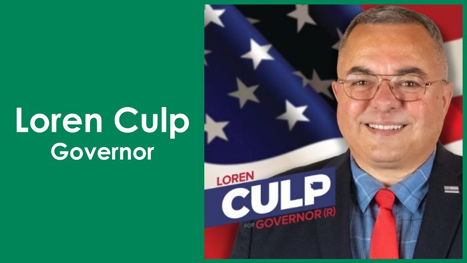 WFRW's tweet image. In The Spotlight-#Election2020 @LorenCulp 

#CULP2020 #culpforgovernor A man who believes in the people not an agenda or special interests.
#waelex #waleg #VoteRepublican