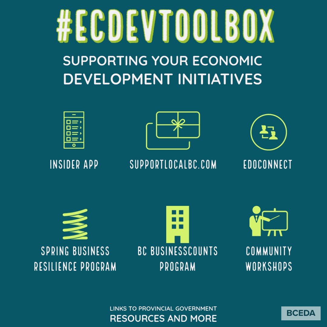EconomicDevBC's tweet image. BCEDA&apos;s #EcDevToolbox is full of tools to support your economic development initiatives - no matter what size your community is! bceda.ca/ecdevtoolbox.p…
#BCBizSupport #EcDevinAction #BCEcon #EcDevBC