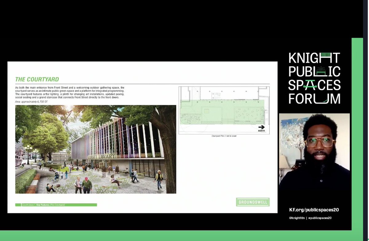 bamarquis's tweet photo. Reimagining the public library in Memphis means reconsidering “the welcome” in terms of staffing and design that warmly invites people of all backgrounds. @shamike2009 @MEM_Library #publicspaces20 @knightfdn @CivicCommonsUS https://t.co/FKfYRvuSuK