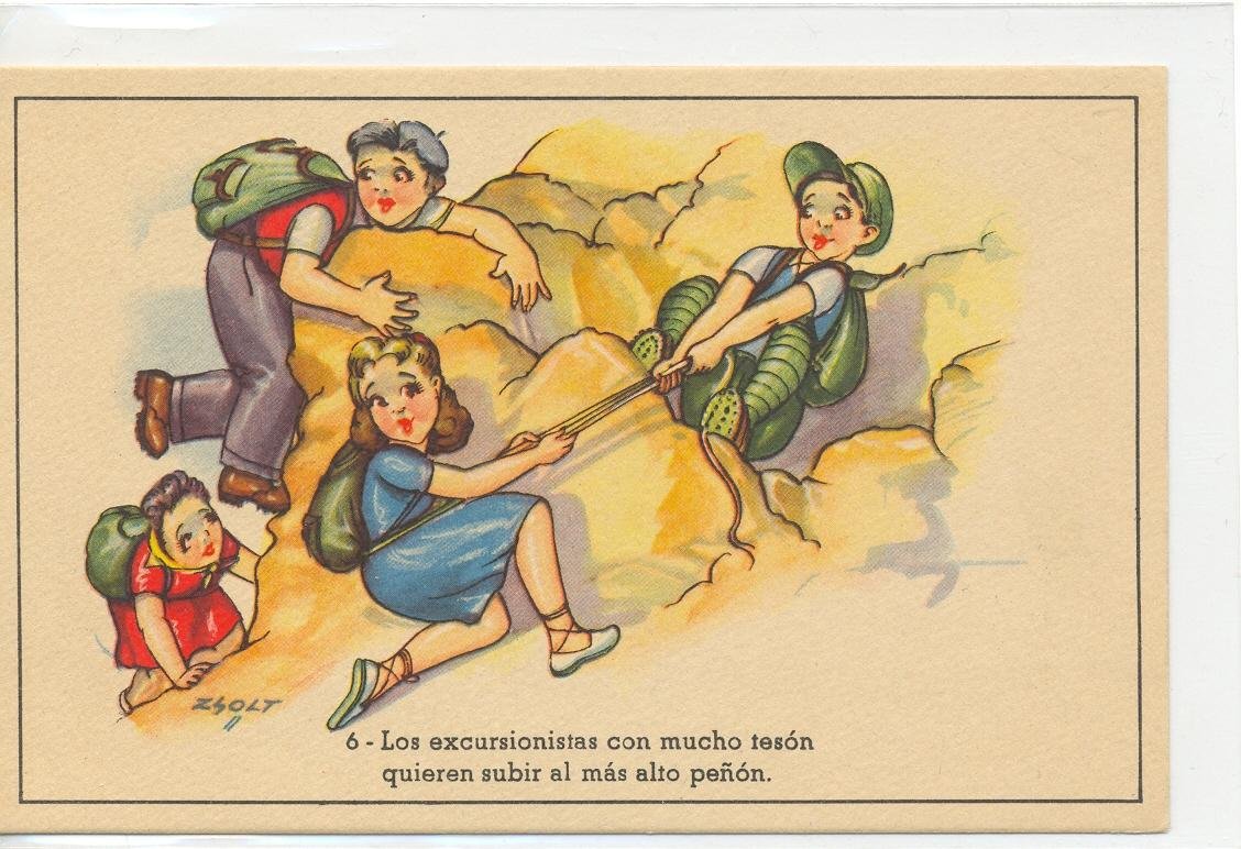 ccooMECD's tweet photo. Feliz #DíaInternacionalDeTrabajadoresDeMuseos
#IMWD2030 Es tema de este año es el #Deporte #SportsIMWD https://t.co/ioSv3o2nyR
Postal del @MuseodelTraje. CMB serie 63 Inv. #FD003621
"Dibujo de cuatro jóvenes excursionistas subiendo por una montaña." https://t.co/cRGoBoTRF8 https://t.co/Rnwhusw90A