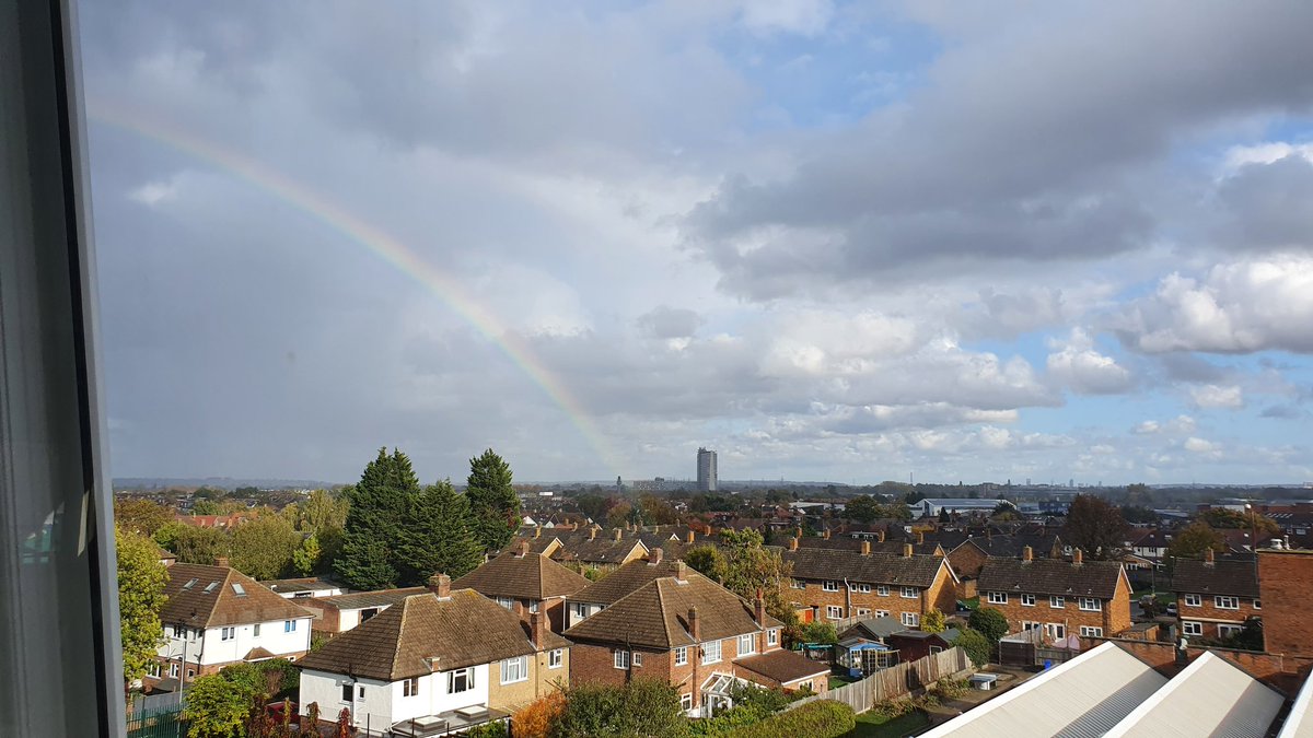 Beautiful rainbow from D floor this afternoon. Think it was there to celebrate 9AMC winning the interform football! <a href="/shsrbk/">Southborough High School</a>
