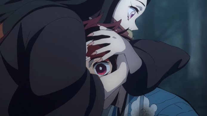 NEZUKO IS AWAKE AND HUGGING TANJIRO