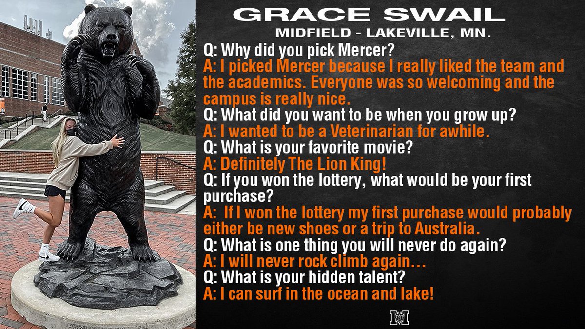 MercerWLAX's tweet photo. Say hello 👋 to freshman Grace Swail! https://t.co/6yWtqeYSM1