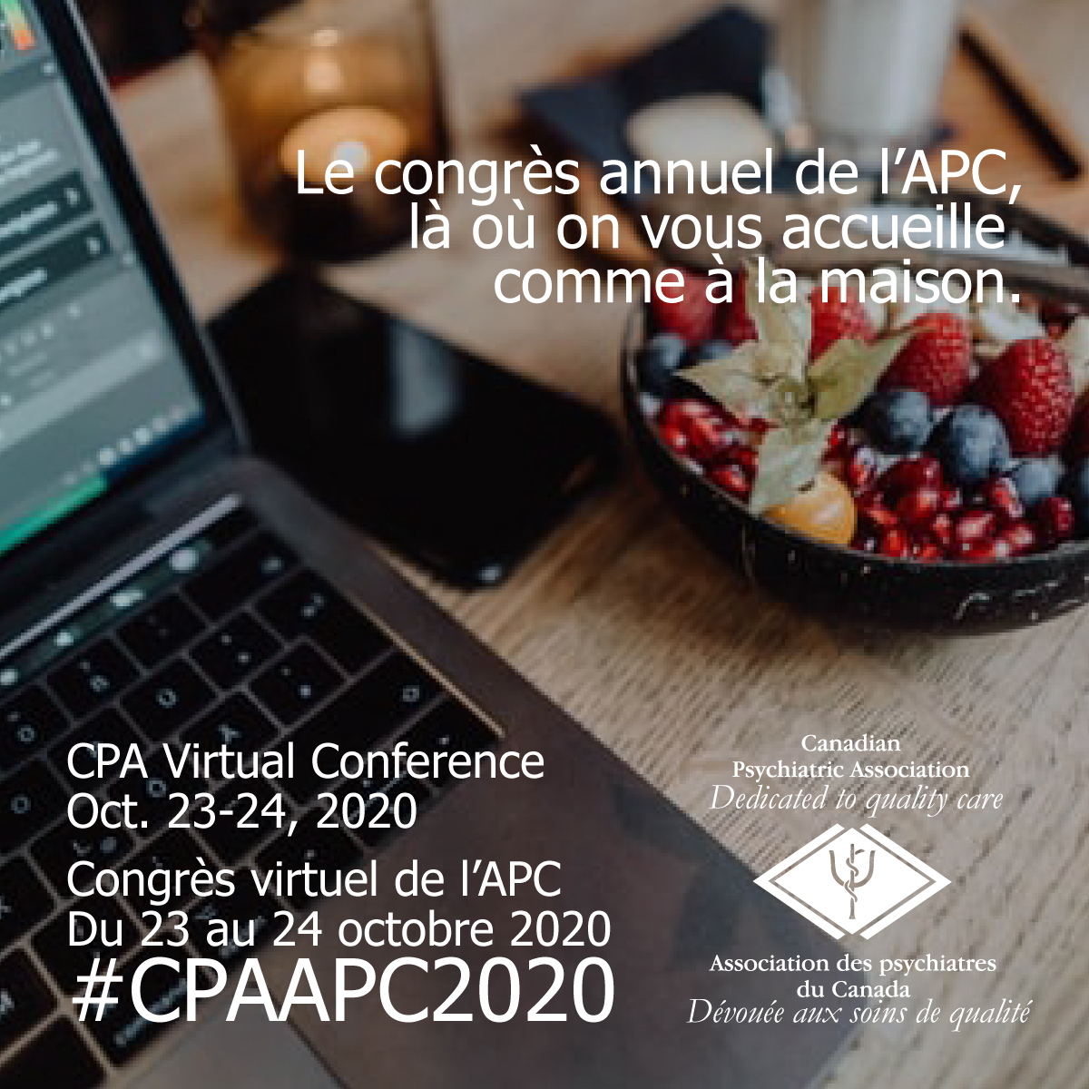 Congrès virtuel de l’@CPA_APC – Du 23 au 24 octobre 2020 : Là où on vous accueille comme à la maison. Inscrivez-vous maintenant! #CPAPC2020 #psychiatry #psychiatrie
https://t.co/A7nTsICImK https://t.co/ITJLbZy1E3