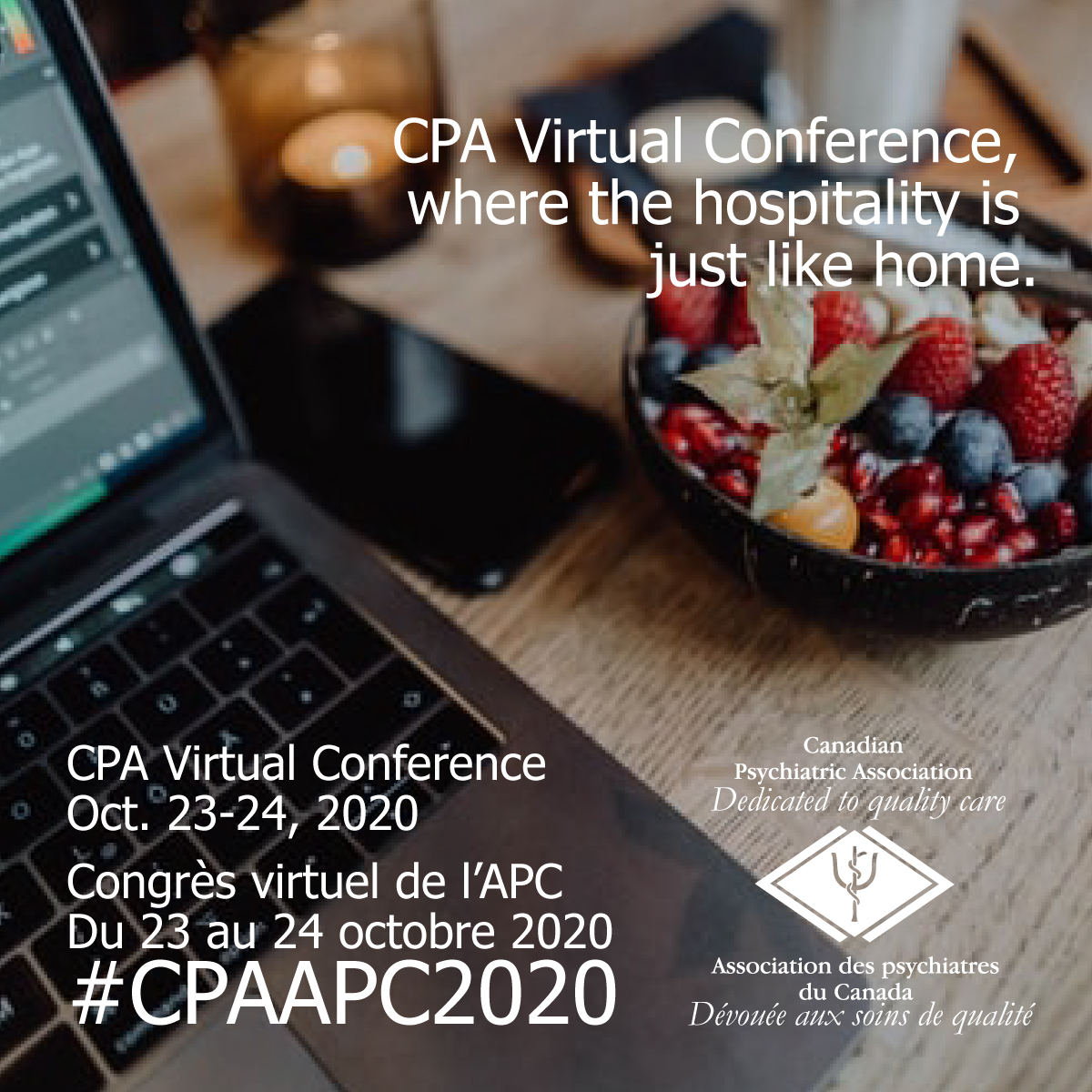@CPA_APC Virtual Conference – Oct. 23-24, 2020: Where the hospitality is just like home. Register Now! #CPAPC2020 #psychiatry #psychiatrie https://t.co/nZrYA2wfs0 https://t.co/gBO5x9V0eD