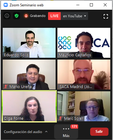 jdavilara's tweet photo. Magnífica sesión de debate en el #CiberTodos2020 de @ISACAMadrid sobre #Ciberresiliencia !! https://t.co/OnsyTUc9Rs
