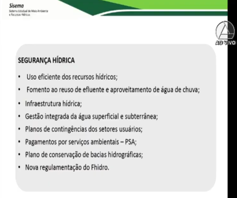 assembleiamg's tweet photo. #TempoReal Diretor-geral do #Igam, Marcelo da Fonseca fala sobre desafios na gestão dos #RecursosHídricos. Sobre a segurança hídrica, ele cita nova regulamentação do Fhidro e plano de conservação de bacias hidrográficas. Siga: https://t.co/72lktVQmVf https://t.co/6qikZZ0T4k