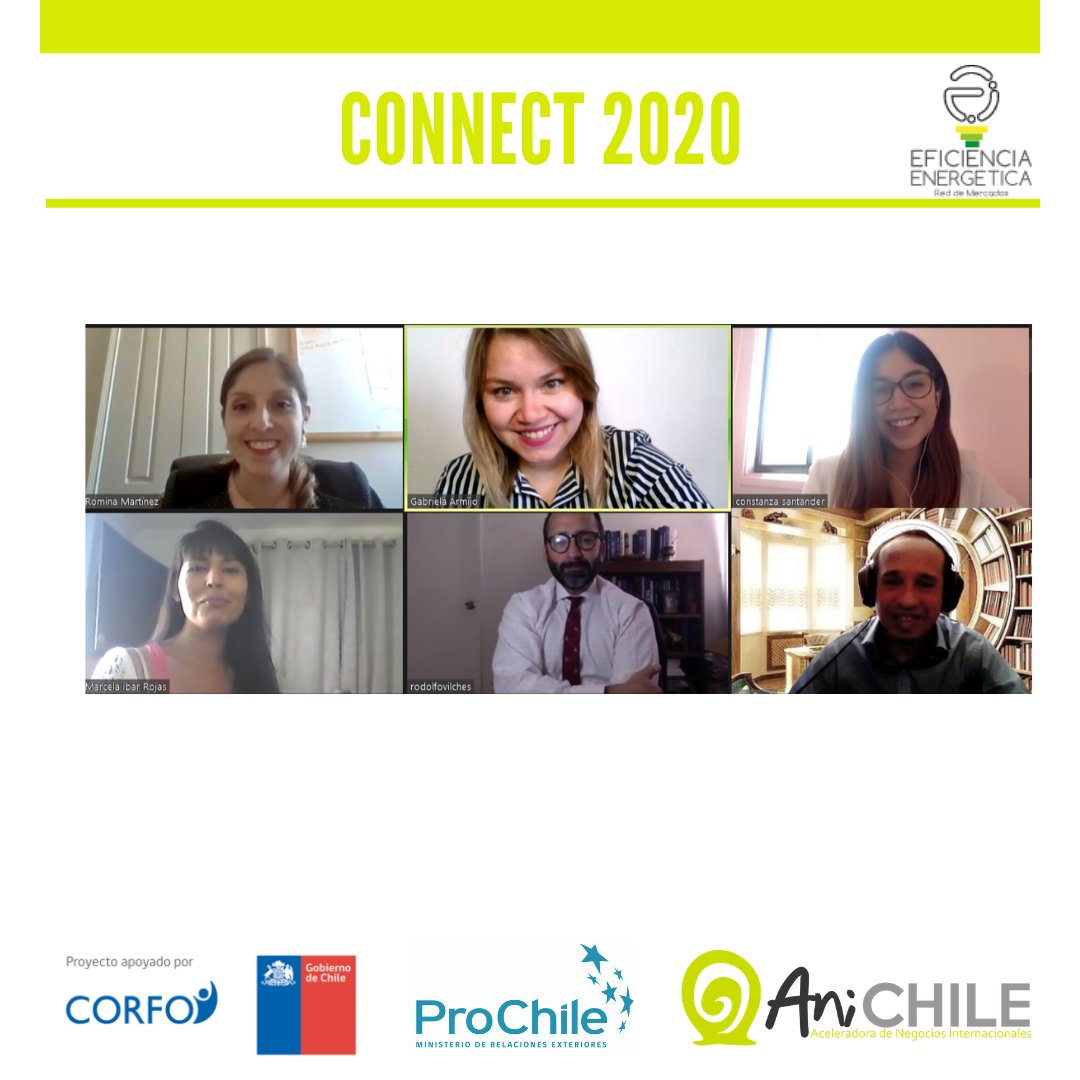 ANI Chile (@anichile_) on Twitter photo Ayer finalizó Connect 2020, actividad organizada por Anichile de <a href="/uvalpochile/">Universidad de Valparaíso</a>. Se realizaron un total de 72 reuniones entre 16 empresas chilenas y empresas de Colombia, Perú y Paraguay.
CONNECT se realizó en el marco del proyecto Eficiencia Energética, co-financiado por <a href="/Corfo/">Corfo</a>. Ayer finalizó Connect 2020, actividad organizada por Anichile de <a href="/uvalpochile/">Universidad de Valparaíso</a>. Se realizaron un total de 72 reuniones entre 16 empresas chilenas y empresas de Colombia, Perú y Paraguay.
CONNECT se realizó en el marco del proyecto Eficiencia Energética, co-financiado por <a href="/Corfo/">Corfo</a>.