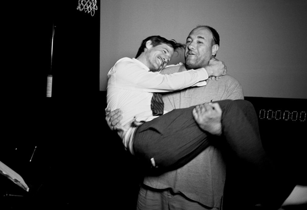 Happy Birthday, Spike Jonze! Photographed here with his WHERE THE WILD THINGS ARE star James Gandolfini. 
