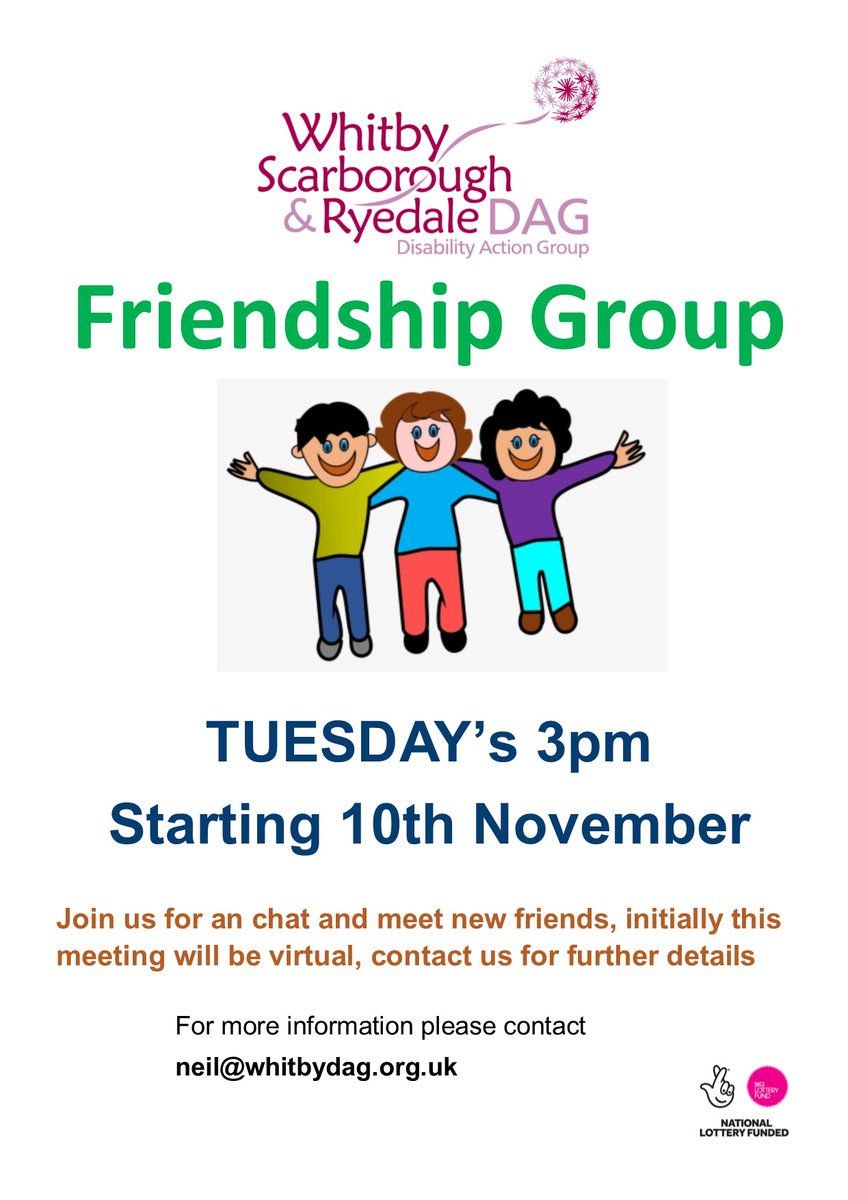 We know that the last eight months has been difficult for disabled people. Younger disabled people have had difficulty, especially those who have had to shield, or have struggled to get out of the house. With this in mind we are starting a virtual Friendship Group.
