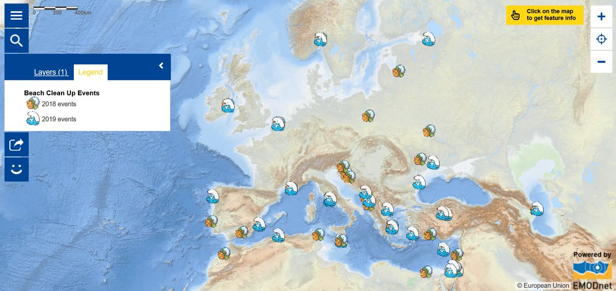#Litter adversely impacts #marine #ecosystems & #biodiversity. #MarineLitter prevention & #EUBeachCleanup are key for #healthyoceans. 

Have a look at our #BeachCleanup events #map -> bit.ly/3oftMkJ 

#EU4Ocean #EUGreenWeek