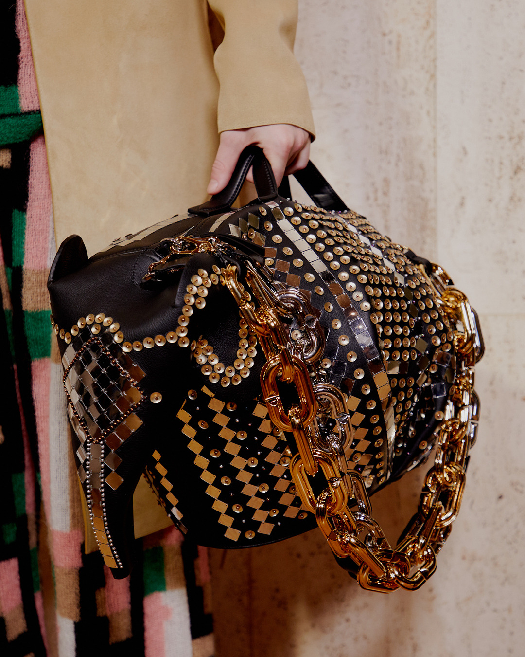 LOEWE on X: The studded Elephant bag as seen backstage at the