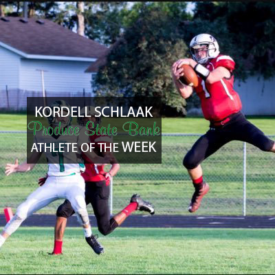 KATERadioSports's tweet photo. Once again, our Produce State Bank Athlete of the Week is Kordell Schlaak of @NRHEGActivities, featuring the REAL Kordell this time. Our bad, @kordell1212 https://t.co/R9D722xL4Y