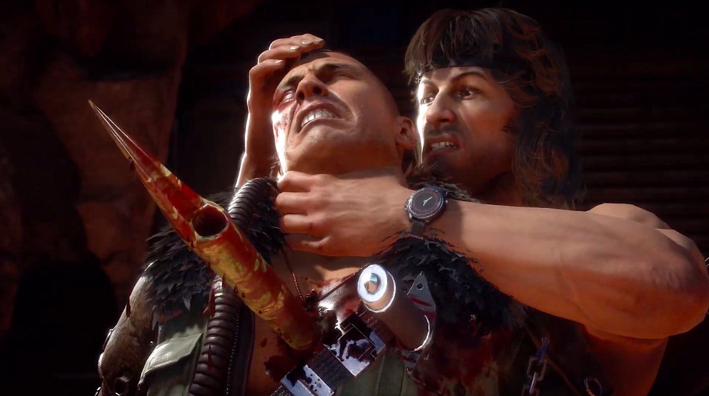 Rambo fatality/The throat rip from Rambo 4